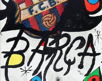 Joan Miró: FC Barcelona - Litografía original firmada