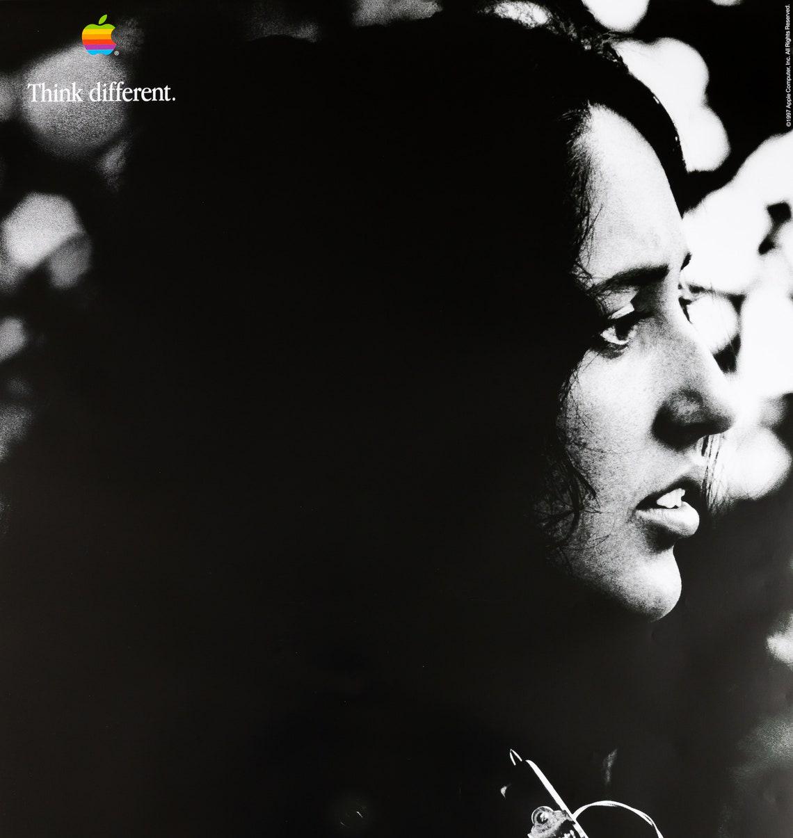 Apple Think Different ポスター-Joan Baez APPLE Think Different: Joan BAEZ - Poster - Etsy