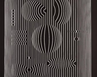 Victor VASARELY: MANIPUR - Offset print 1973