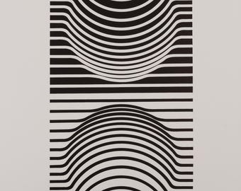 Victor VASARELY: Sir-Ris - Offsetdruck 1973