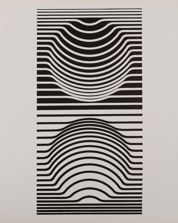 Victor VASARELY: Sir-ris - Offset Print 1973 - Etsy