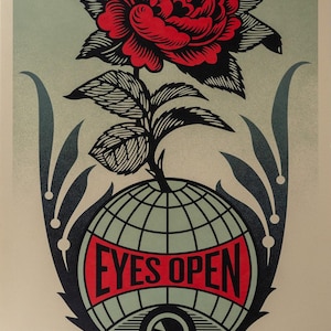 Shepard FAIREY (OBEY): Eyes open - Original signed lithograph