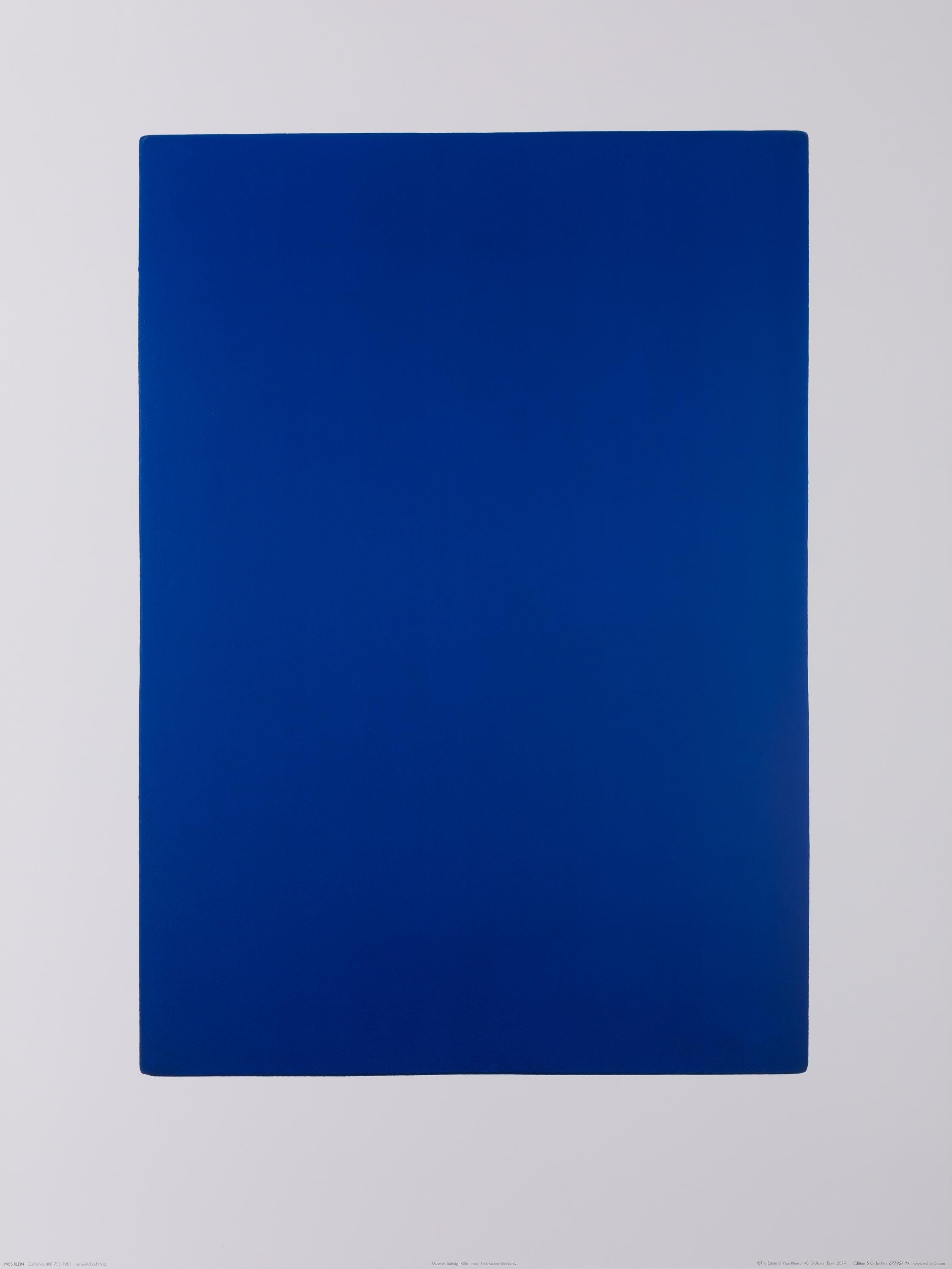 Yves Klein: California (IKB73) - Original Poster - Etsy