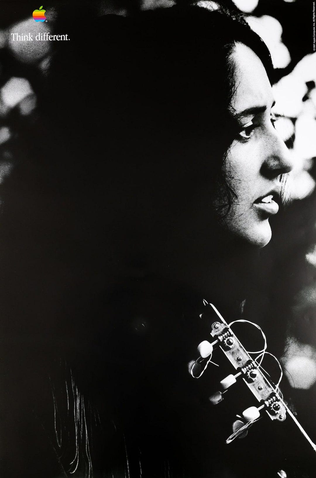 APPLE Think Different: Joan BAEZ - Poster - Etsy