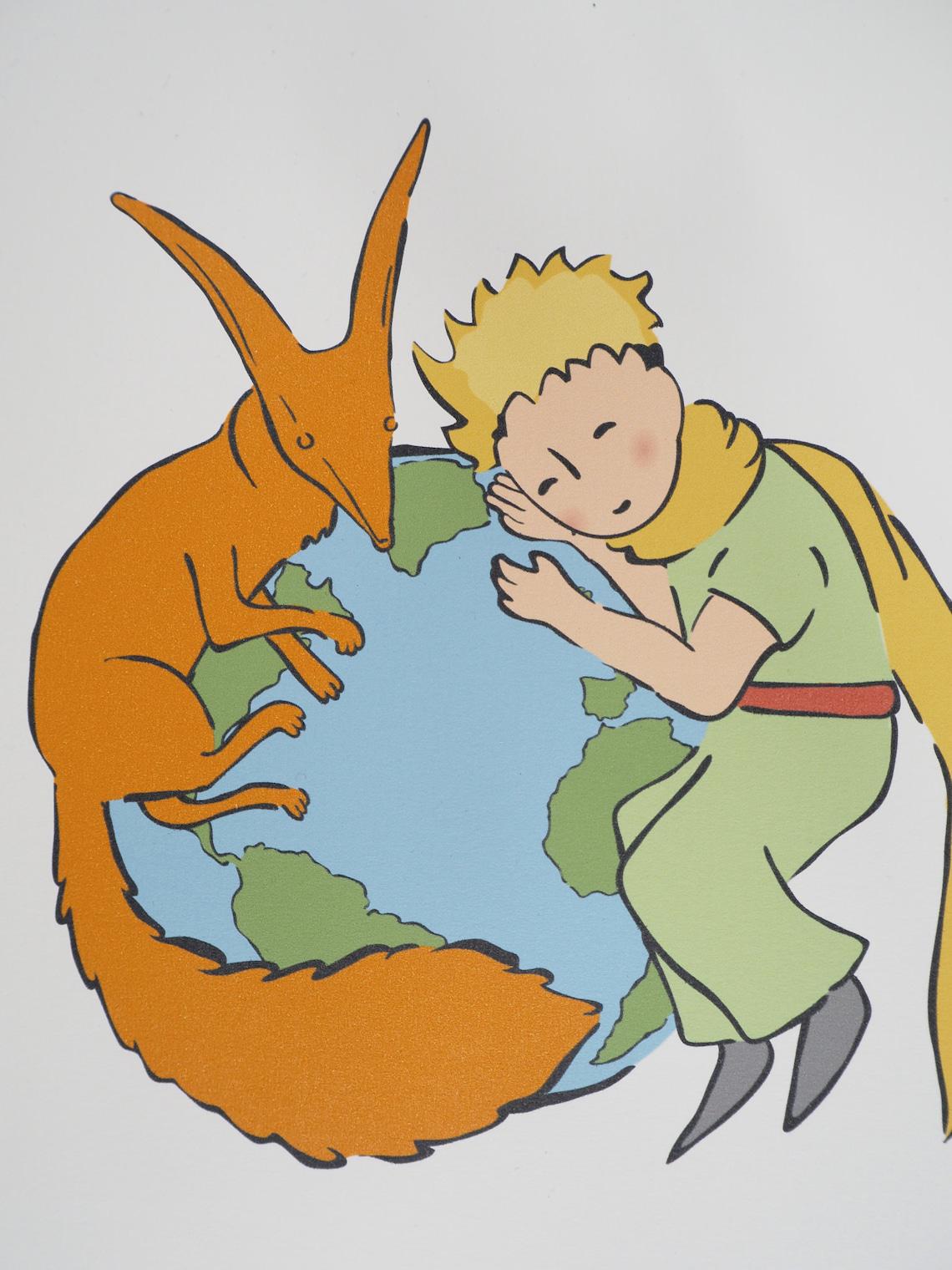 Antoine De Saint-exupery: the Little Prince and the Fox Protect