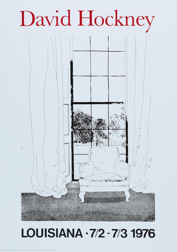 David Hockney: Through a Window - Original Poster - Etsy Canada