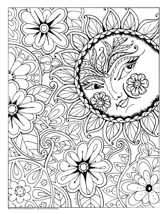 printable coloring pages of sunsets