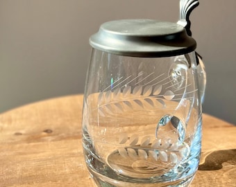 Elegant Art Deco 0,5 litre Beer Mug Handmade in Germany by Rastal in the 80s