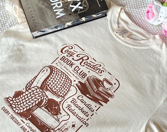 Cozy Readers Book Club Shirt | Book Club Shirt | Cozy Readers Shirt | Cute Book Shirts | Cute Bookish Merch | Cute and Cozy Book Shirt