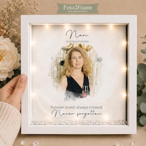 Remembrance photo frame Personalised memorial gift Bereavement gift in heaven memory gift bereaved in sympathy present