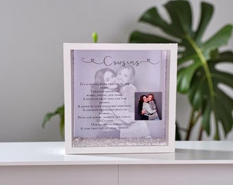 Personalized Cousins Photo Frame Gift: LED Light Box Frame