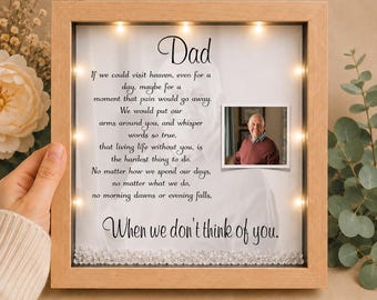 Sympathy gift for Dad, Grandad, Mum, Nan. Bereavement Keepsake. Personalised Condolences Gift