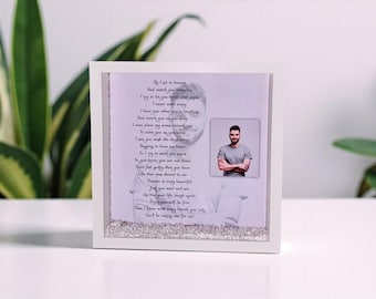 As I Sit in Heaven Personalised Memorial Photo Frame: Sympathy gift, Bereavement. Loss. Condolences gift