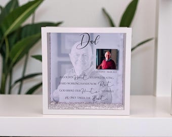 Personalized Memorial Photo Frame: Ashes Keepsake, Bereavement Gift