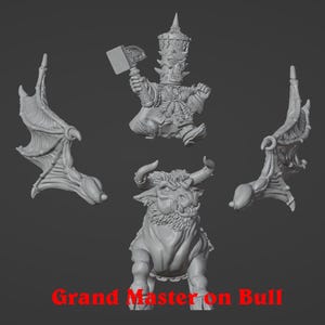 Chaos Dwarf: Grand Master on a Winged Bull
