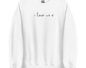 Sweat-shirt Love us (uni/coupe ample)