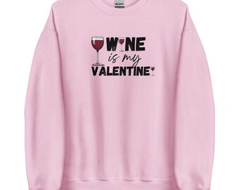 Sweat-shirt bordeaux pour la Saint-Valentin (coupe ample)