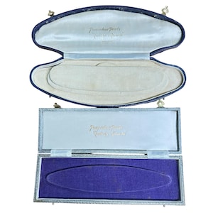 Vintage pearl/necklace presentation boxes ~ Lot of Two  ~  Pompadour pearls c1950's