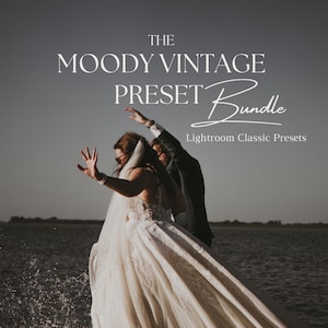 Moody Lightroom Classic Presets – Vintage Film Look for Desktop | Wedding + B&W included