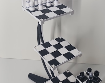 Vintage 1994 Star Trek Tri-dimensional Chess Pieces: Franklin Mint