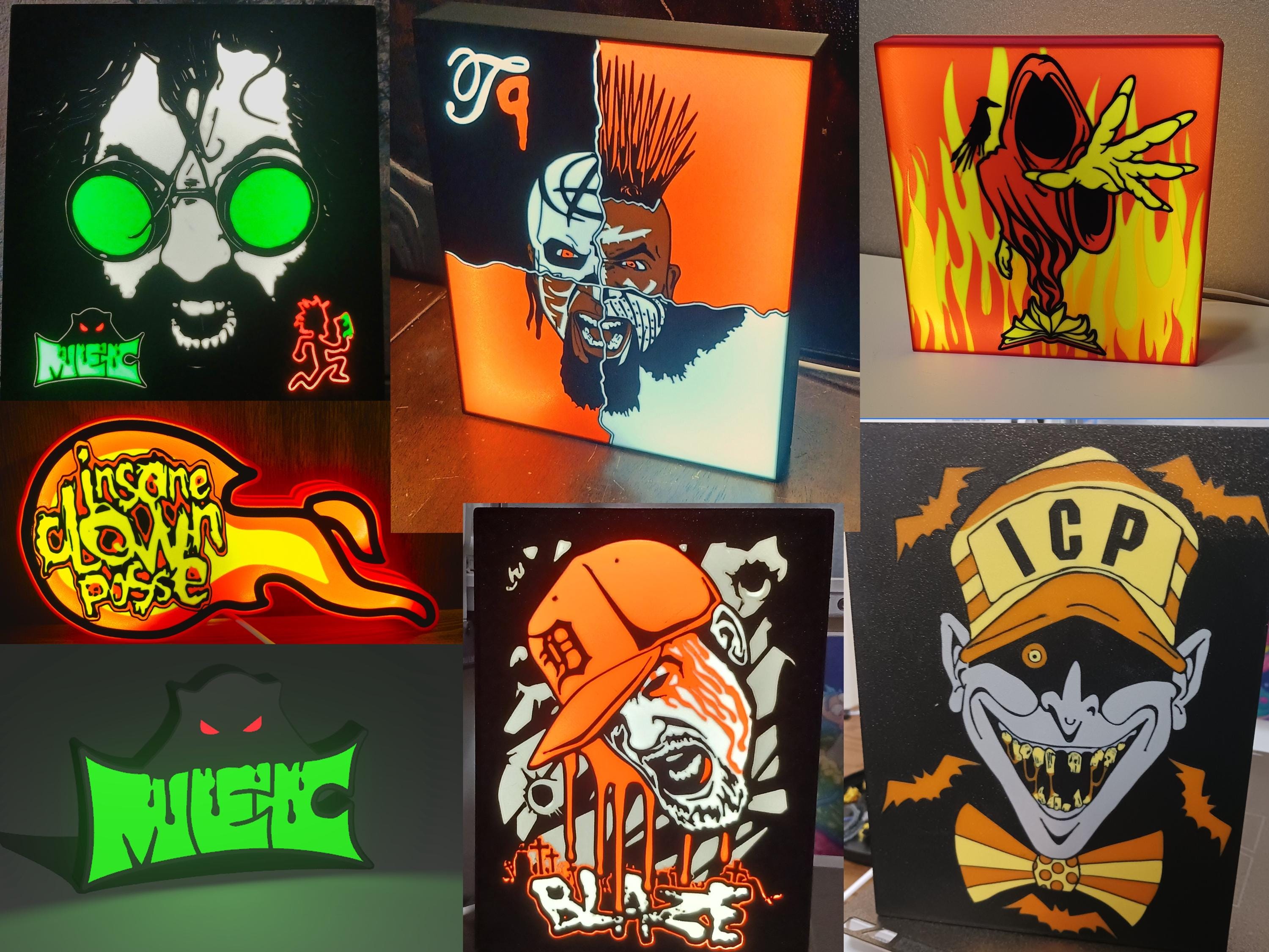 Custom Juggalo Light Box ICP MEC Tech N9ne Blaze - Etsy