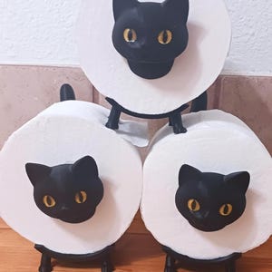 Black Cat Spare TP Roll Holder