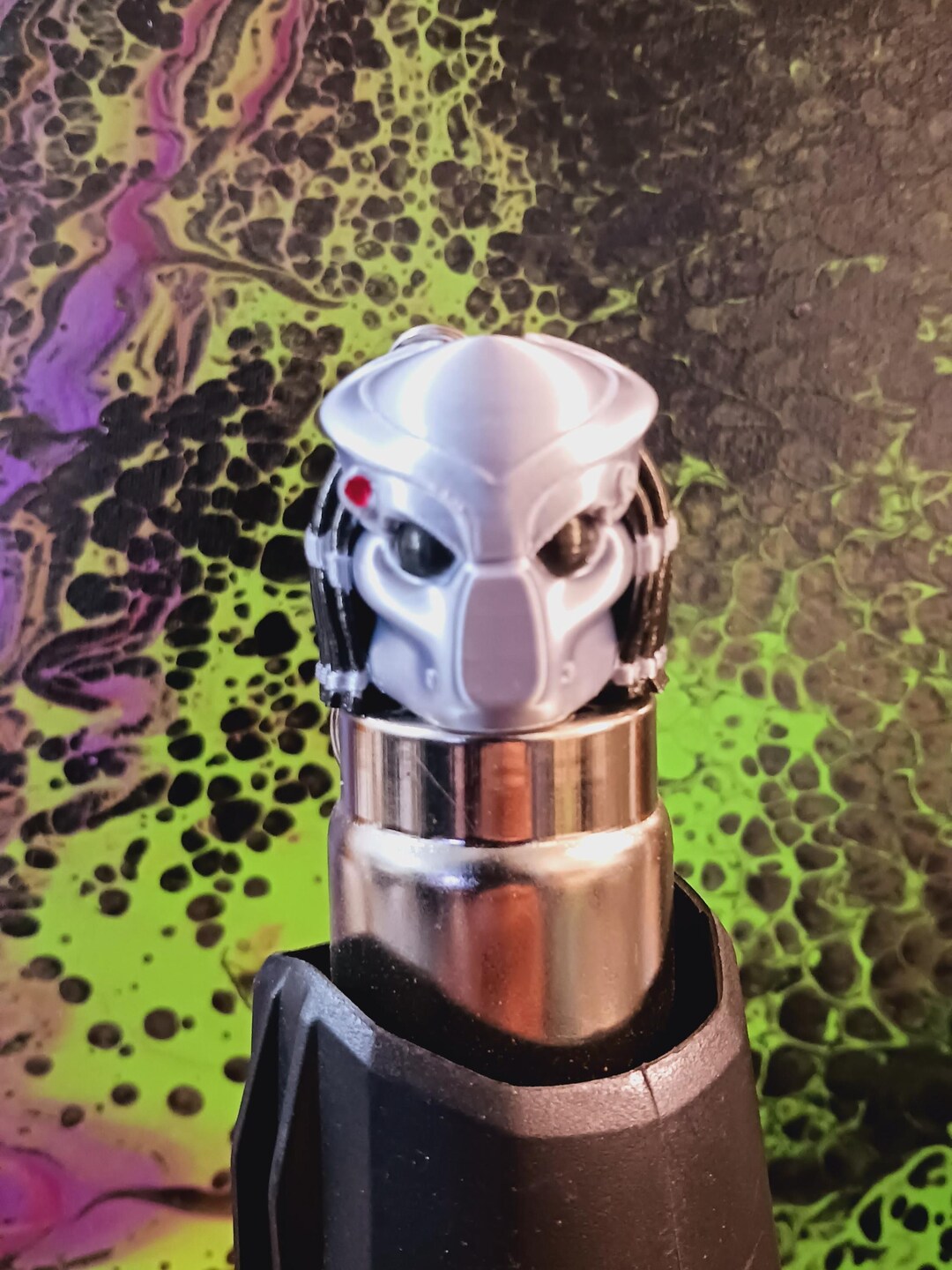 Predator Keychain Hand Painted 3d Print - Etsy