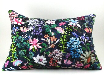 Flower Garden Pillow - Buckwheat Throw Pillow With Lavender - 12 1/2" X 8 1/2"