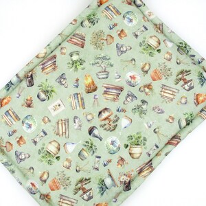 Catnip Filled Cat Mat, Sage Green Cat Bed, 14&quot;x19&quot;
