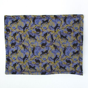 Purple Catnip Filled Black Cat Mat - 14&quot;x18.5&quot;