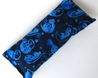 Blue Catnip Toy - Batik Kick Stick - 11" x 4 3/4" Cat Toy