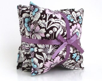 French Lavender Sachets: Handcrafted Aromatherapy and a Charming Floral Print with Flowers and Tiny Skulls