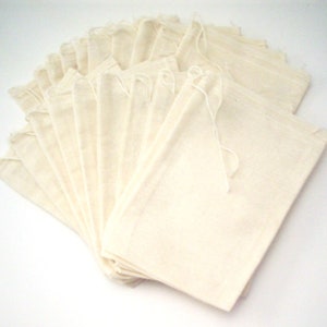 4"x6" Unbleached Muslin Bags - 20 pack