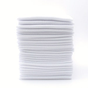 26 All White Paperless Towels - Double Bakers Dozen of Reusable Washable Cotton Wipes