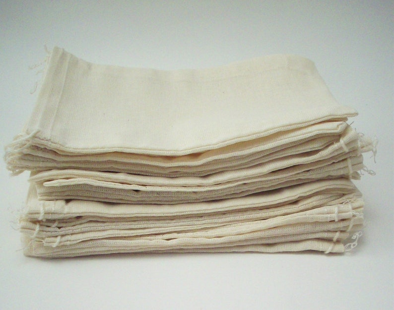 20 pack of Eco Friendly Reusable Gift Packaging 4x6 Muslin Bags