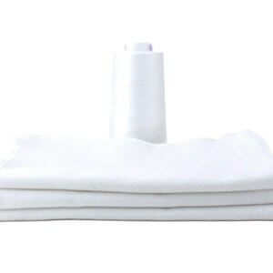 18 All White Mini Towels - Reusable Eco Friendly Baby Wipes - 7 1/2" x 7 1/2"