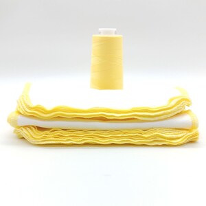 Yellow Birds Eye Cotton Paperless Towels, Small Reusable Wipes, 18 Pack