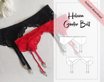 The 'cora' Elastic Strap Suspender Garter Belt PDF Tutorial E-book