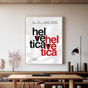 The Helvetica Typographic Poster