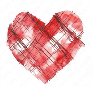9 Aquarell rotes Herz Clipart, Liebe Clipart, Romantisches Herz Clipart, Valentinstag Clipart, Scrapbooking, Karten & Dekor, hochwertige JPG