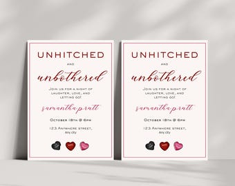 Divorce Party Digital Invite | Funny Breakup Celebration | Editable & Printable | DIY Self Love