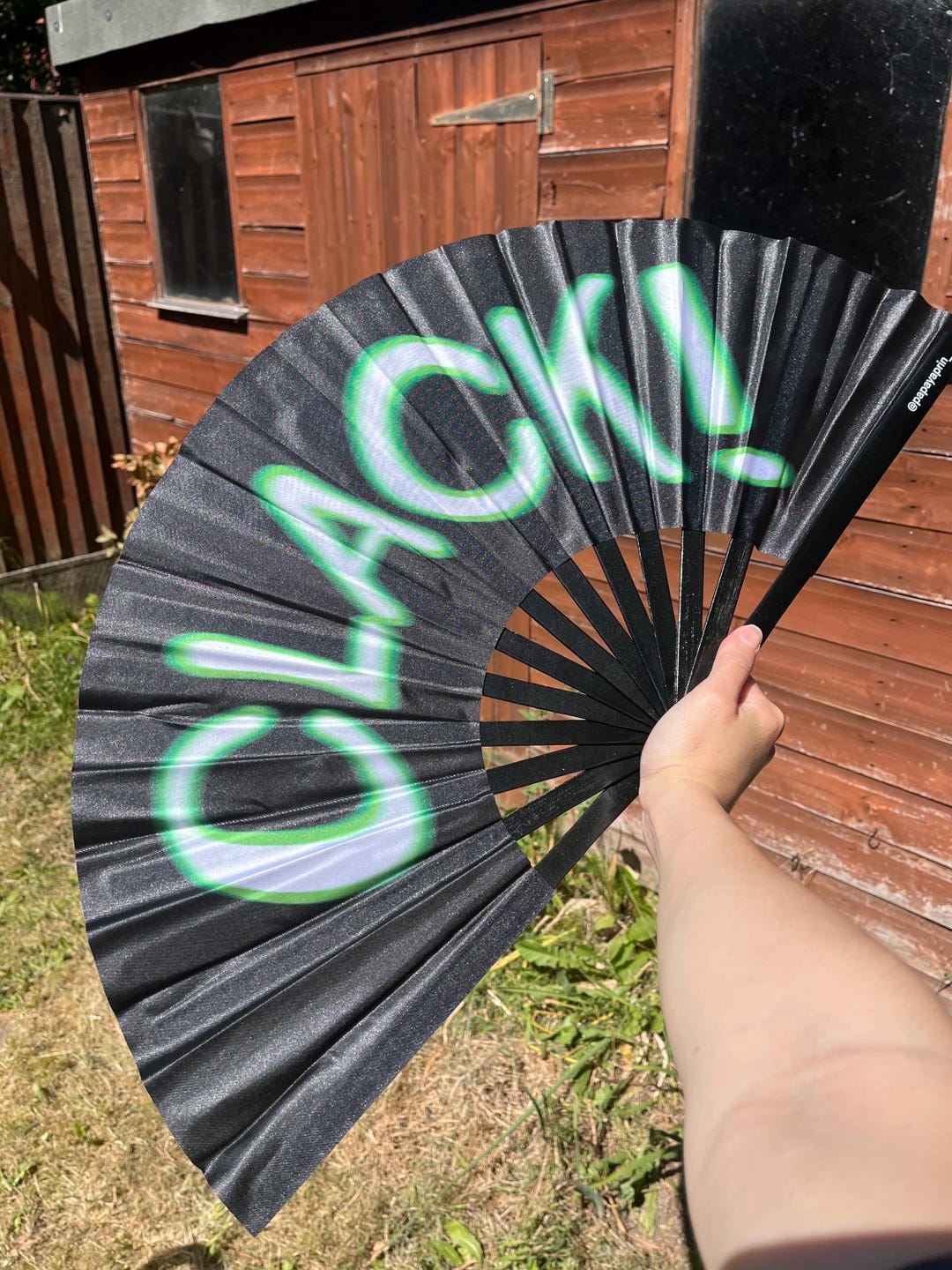 Huge Colourful Clack! Clacker Fan for Raving, Pride, or Fanning ...