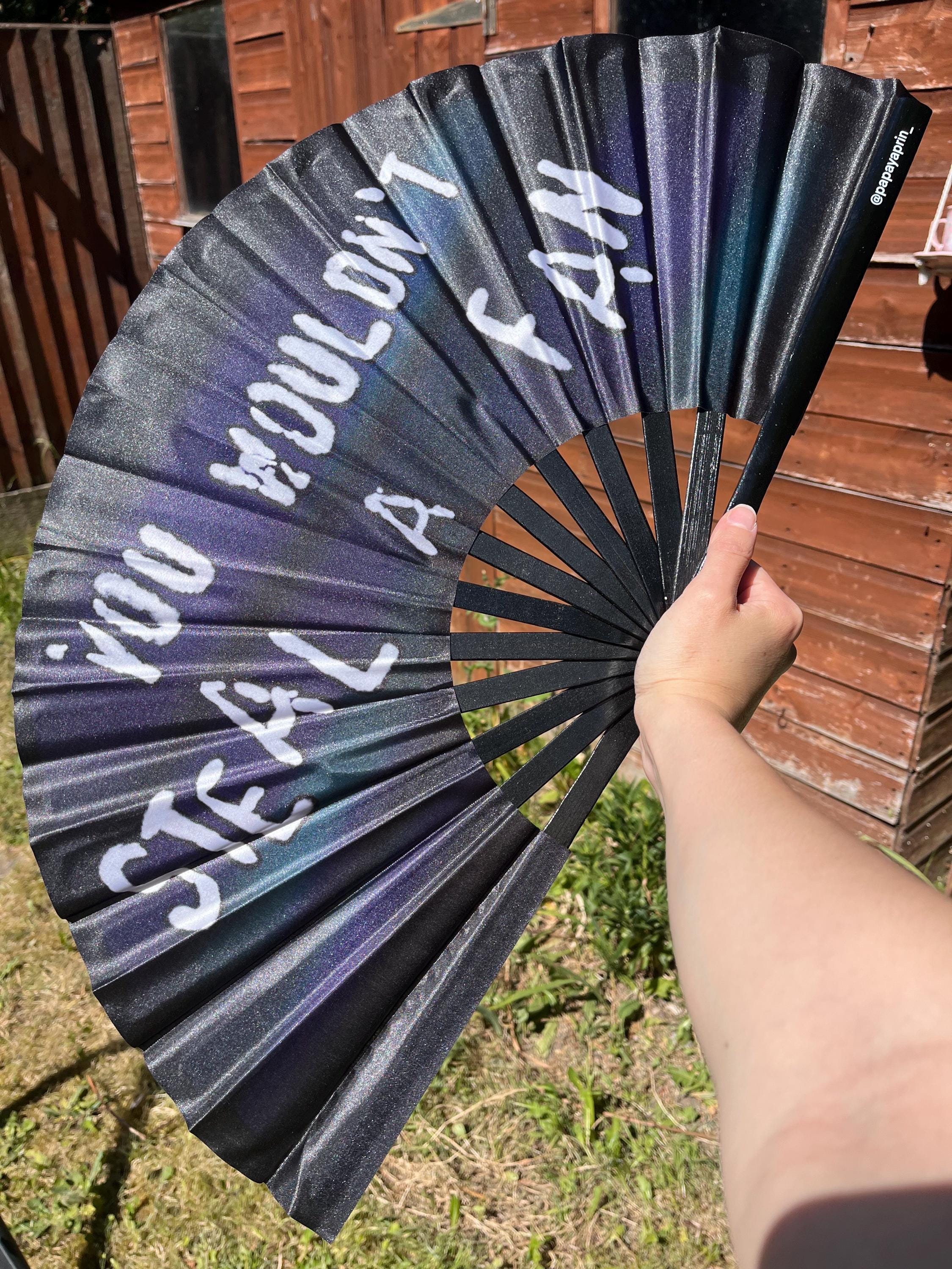 Huge Colourful Clacker Fan for Raving, Pride, or Fanning Yourself ...