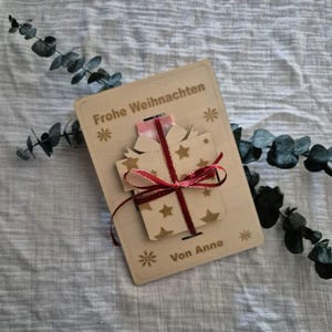 Personalisierte Geldgeschenk-Karte aus Holz – Ein ganz besonderes Präsent!