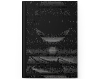 Natur Themen Hardcover Journal, Binärcode Kunst Journal, Digital Art Notizbuch, Computer Programmierer Geschenk, Geeky Journal, Tech Nerd Tagebuch