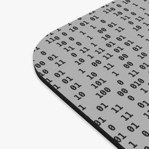 Binary Code Mouse Pad, Computer Accessories, Tech Desk Decor, Programmer Gift, Office Supplies, Geek Chic Desk Pad image 2
