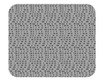 Binär Code Maus Pad, Computer Zubehör, Tech Schreibtisch Decor, Programmierer Geschenk, Bürobedarf, Geek Chic Schreibtisch Pad