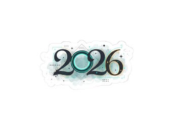 2026 Year Decorative Kiss-Cut Stickers | Planner Laptop Scrapbook
