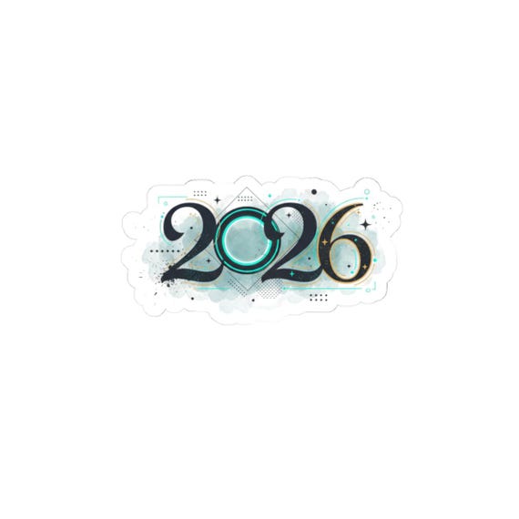2026 Year Decorative Kiss-Cut Stickers | Planner Laptop Scrapbook