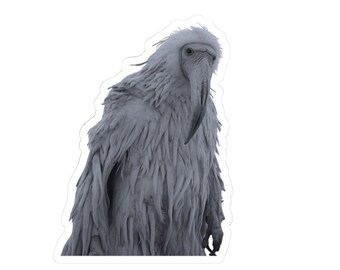 White Opium Bird 2026 Meme Illustration Kiss-Cut Stickers | Coastal Bird Decal